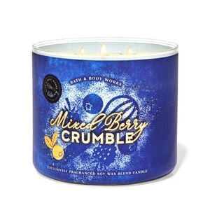 New! Bath and Body Works BBW Mixed Berry Crumble 3-Wick Scented Candle